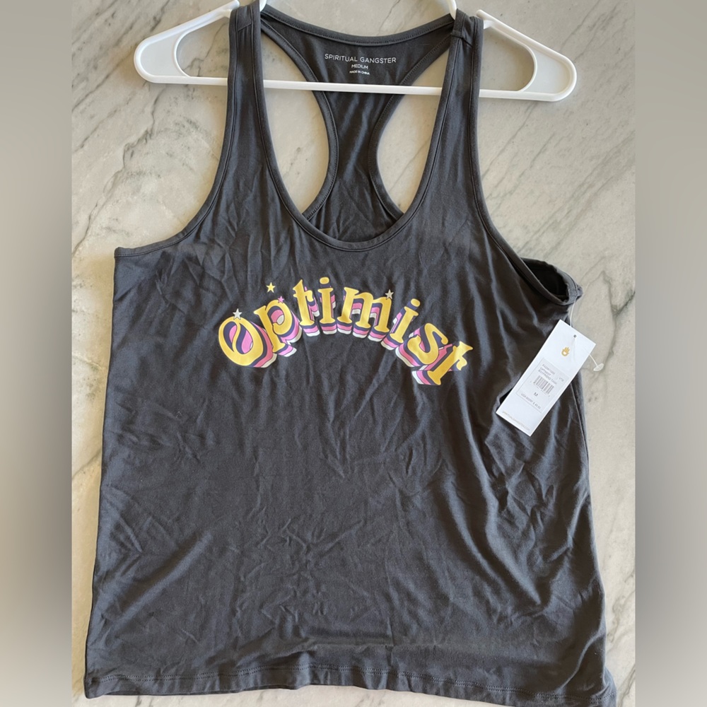 Spiritual Gangster racer back tank. New with tags